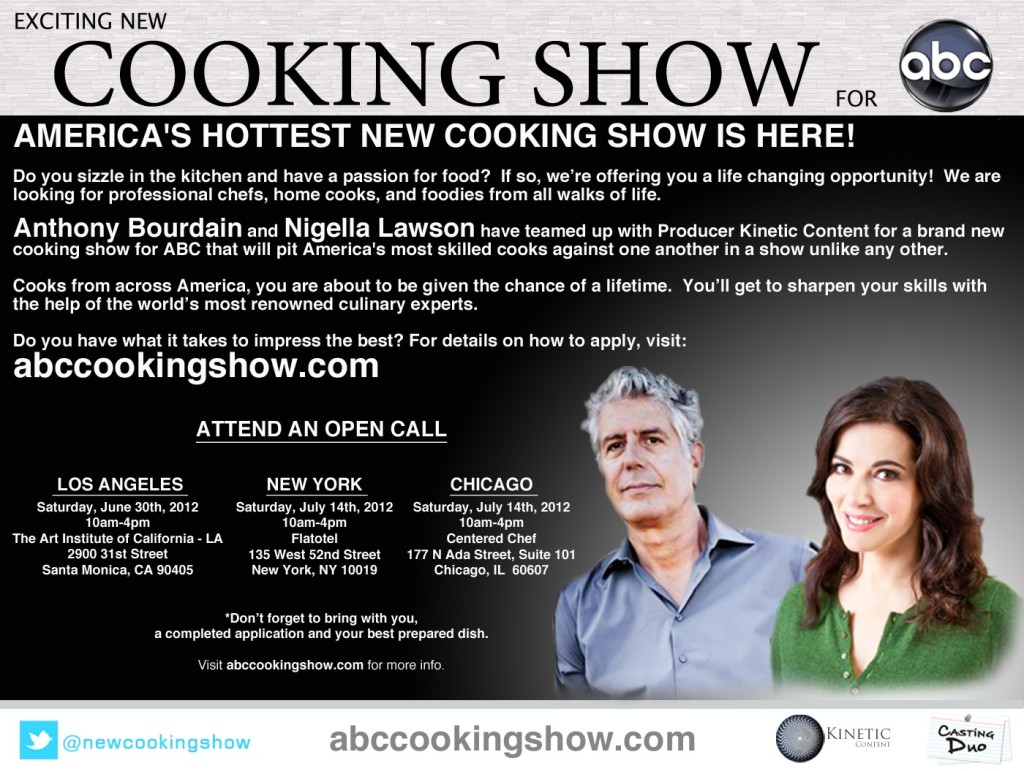 ABC Cooking Show Flyer