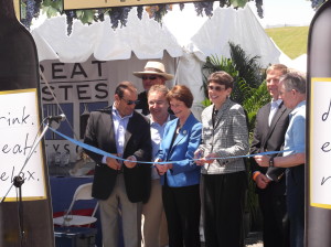 cutting of the ribbon at the festival