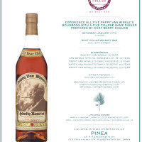 Pappy Van Winkle Bourbon Takes Over Pinea’s Dinner Table