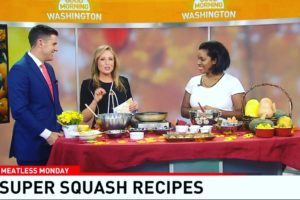 JKGF Does Fall/Winter Squash Four Ways As Seen On WJLA7 Good Morning Washington